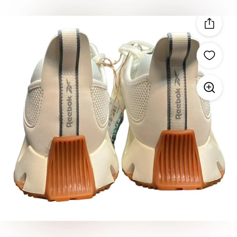 Reeboks, Zig, size 7.5, women's, dynamica runners, chalk grey, breathable mesh! - Picture 9 of 11